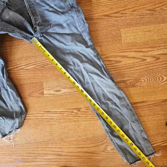 Agolde Gray Button Close Denim Jeans Size 26 - Picture 7 of 7